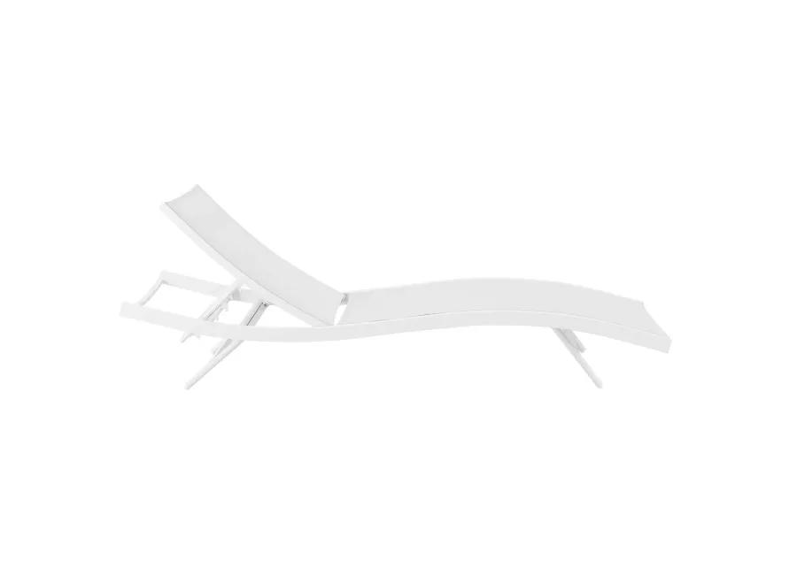 Glimpse Outdoor Patio Mesh Chaise Lounge Chair