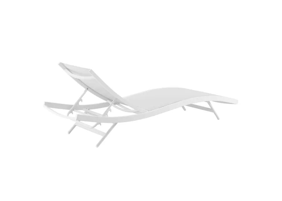 Glimpse Outdoor Patio Mesh Chaise Lounge Chair