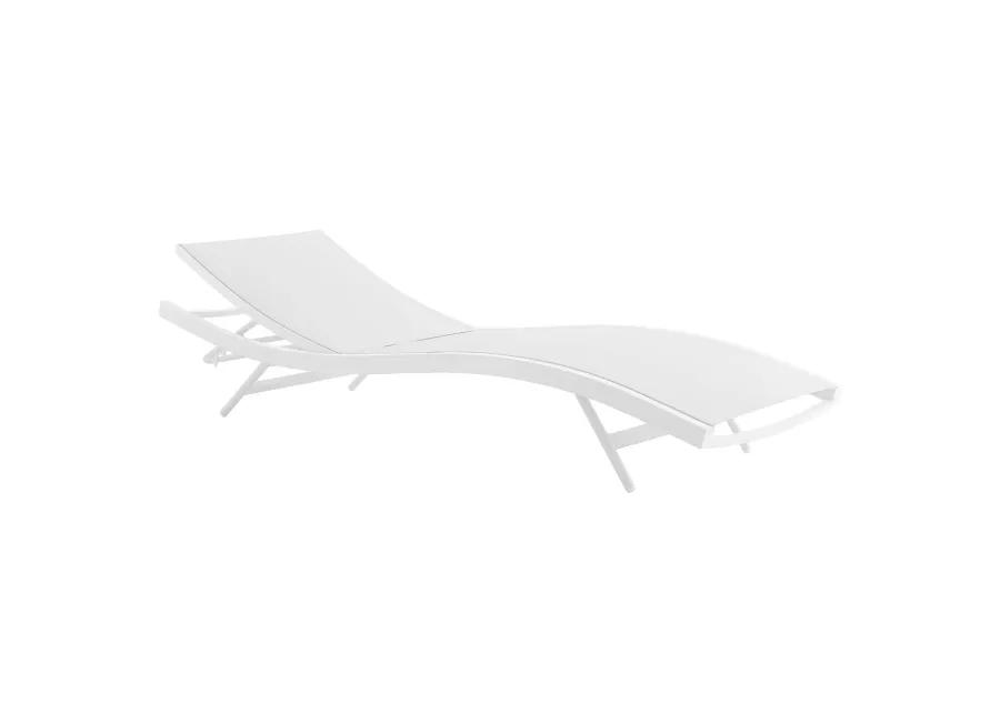 Glimpse Outdoor Patio Mesh Chaise Lounge Chair