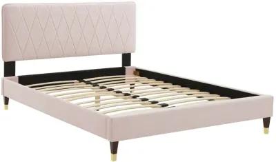 Phillipa Performance Velvet King Platform Bed