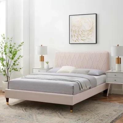 Phillipa Performance Velvet King Platform Bed