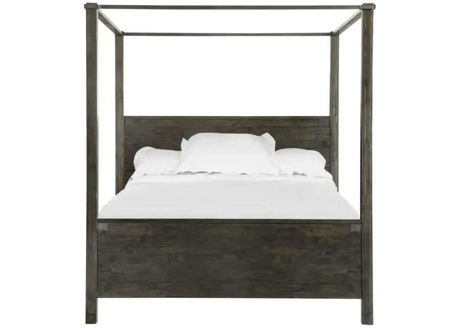 Abington Poster Bed in Weathered Charcoal