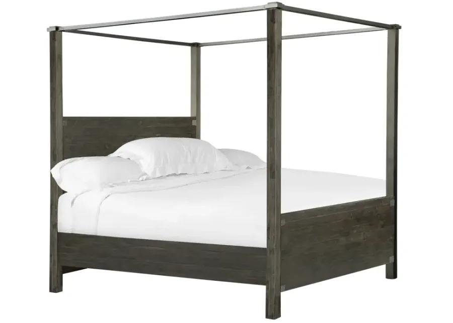 Abington Poster Bed in Weathered Charcoal