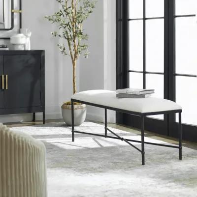 Avenham Black Framed Bench