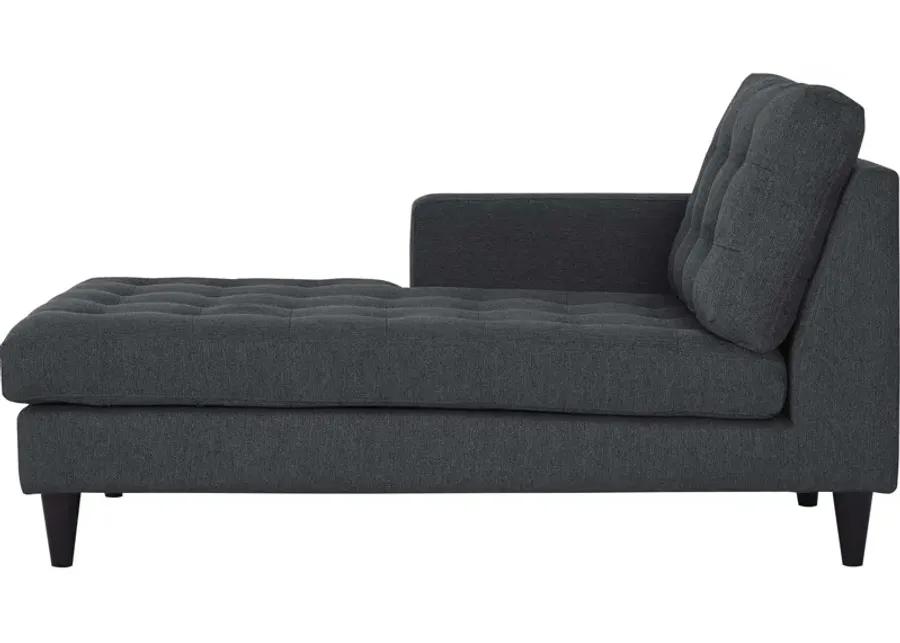 Empress Left-Arm Upholstered Fabric Chaise