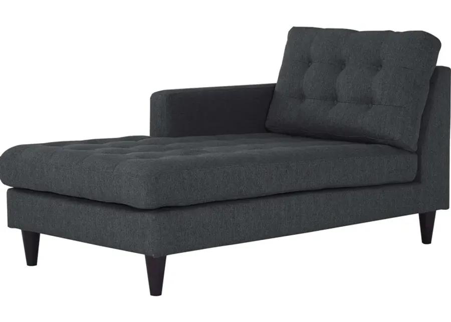 Empress Left-Arm Upholstered Fabric Chaise