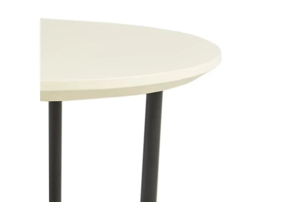 Madison Park Beaumont White/Natural End Table