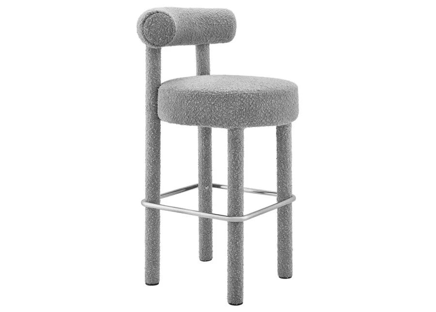 Toulouse Boucle Fabric Bar Stool - Set of 2