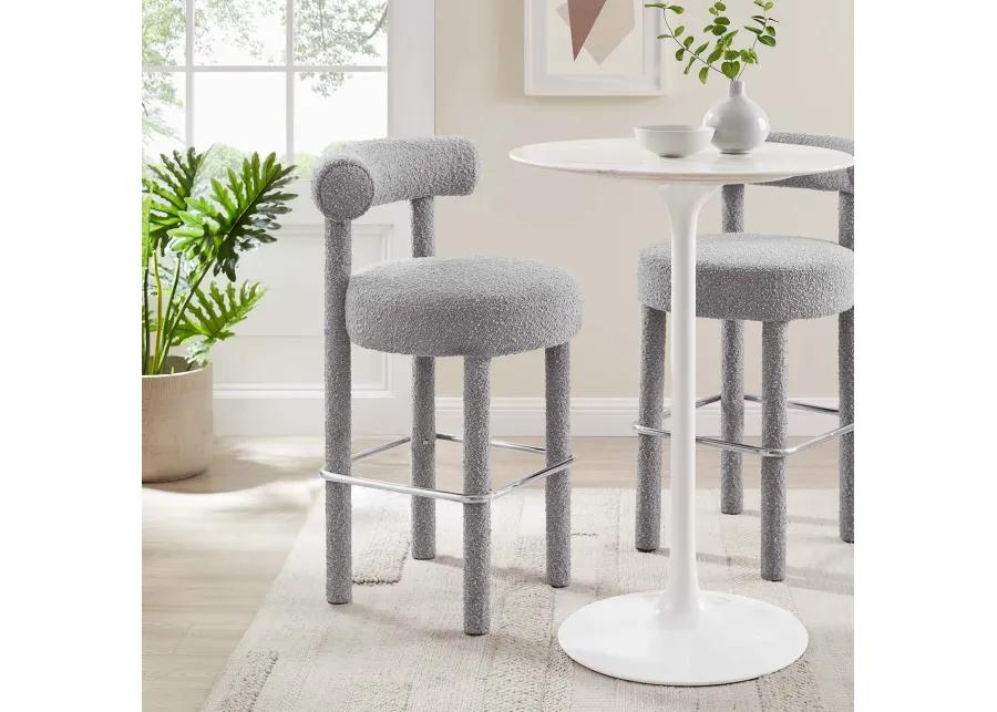 Toulouse Boucle Fabric Bar Stool - Set of 2