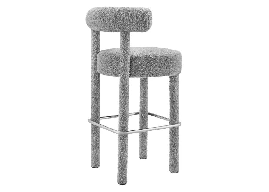 Toulouse Boucle Fabric Bar Stool - Set of 2