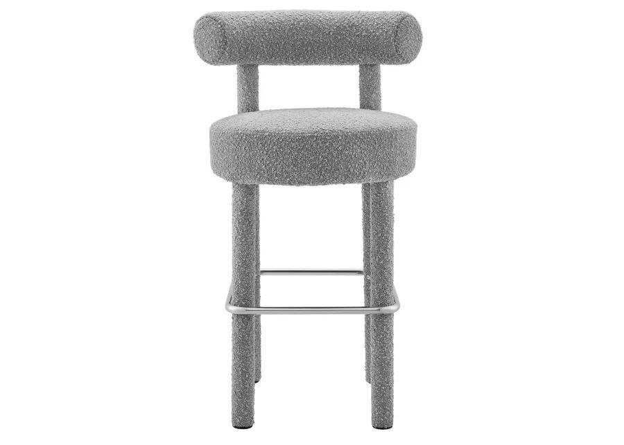 Toulouse Boucle Fabric Bar Stool - Set of 2