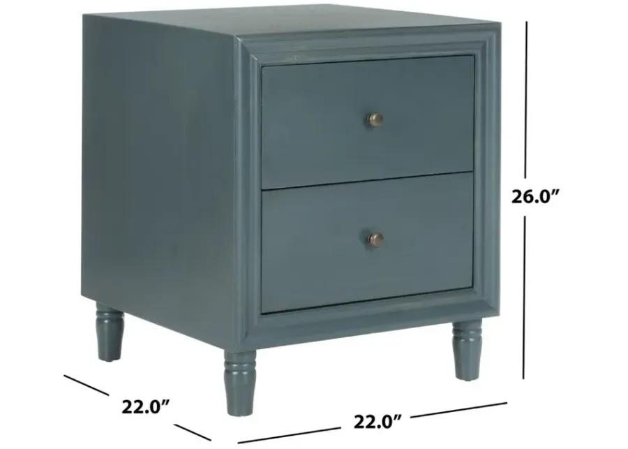 BLAISE NIGHTSTAND WITH STORAGE DRAWERS 