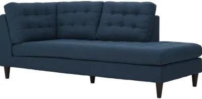 Empress 2 Piece Upholstered Fabric Right Facing Bumper Sectional