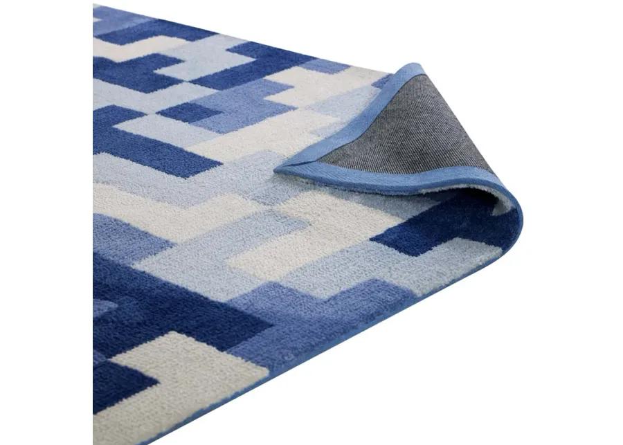 Andela Interlocking Block Mosaic 5x8 Area Rug