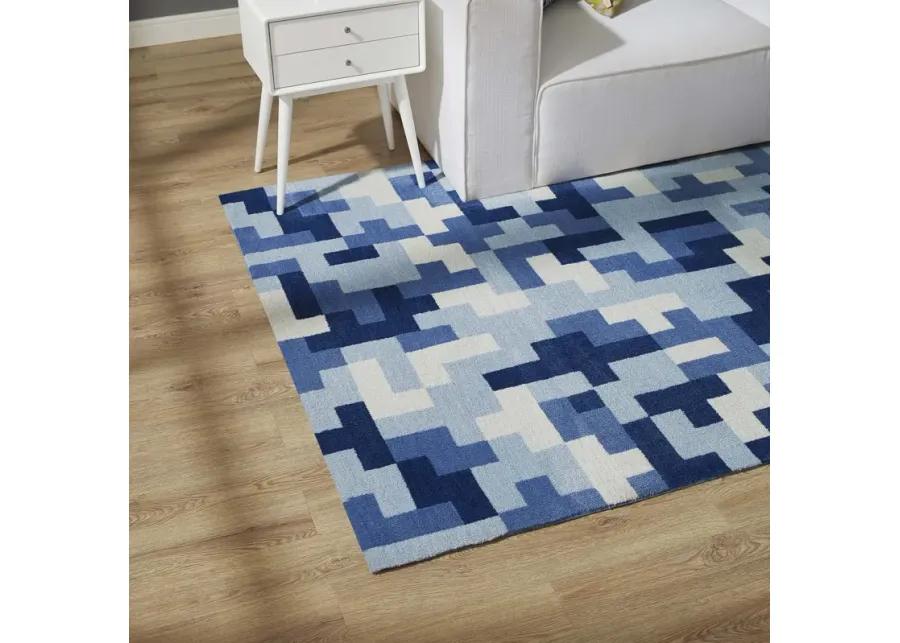 Andela Interlocking Block Mosaic 5x8 Area Rug