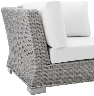 Conway Sunbrella® Outdoor Patio Wicker Rattan Corner Chair