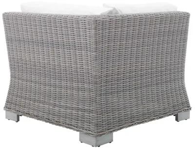 Conway Sunbrella® Outdoor Patio Wicker Rattan Corner Chair