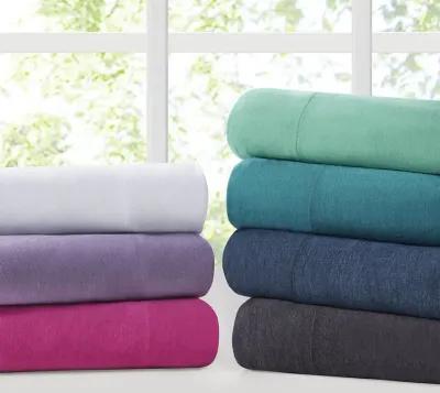 Intelligent Design Cotton Blend Jersey Knit Teal All Season Sheet Set