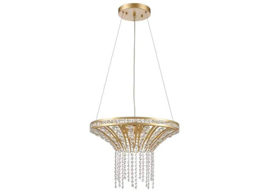 Fantania 18" Wide 4-Light Chandelier - Champagne Gold