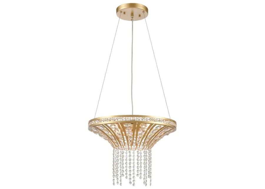 Fantania 18" Wide 4-Light Chandelier - Champagne Gold