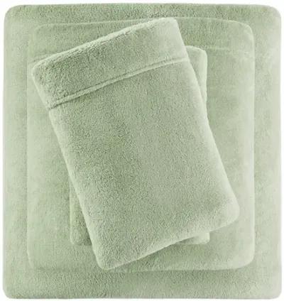 True North by Sleep Philosophy Soloft Plush Green Sheet Set