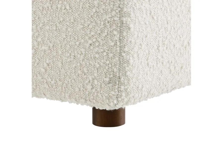 Commix Down Filled Overstuffed Boucle Fabric Corner Chair