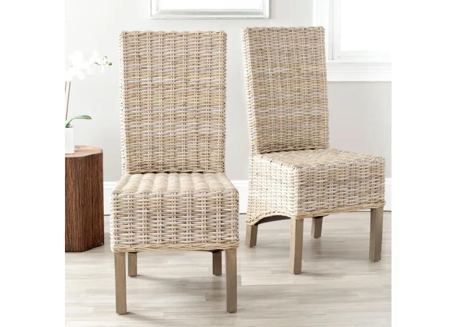 PEMBROOKE 19''H RATTAN SIDE CHAIR - Set of 2