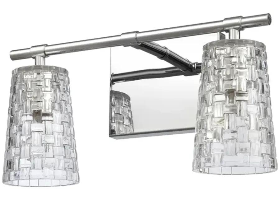 Lightweave 15" Wide 2-Light Vanity Light - Polished Nickel