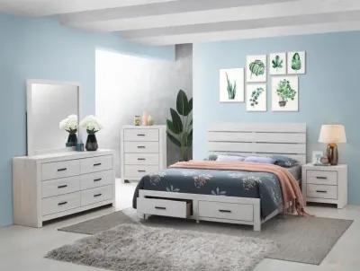 Brantford Eastern King Storage Bed Coastal White