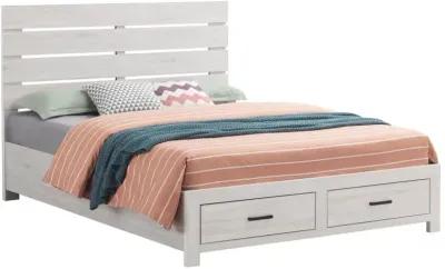 Brantford Eastern King Storage Bed Coastal White