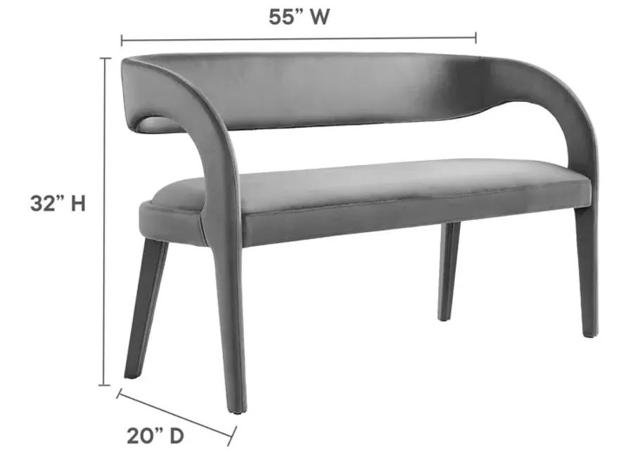 Pinnacle Performance Velvet Accent Bench