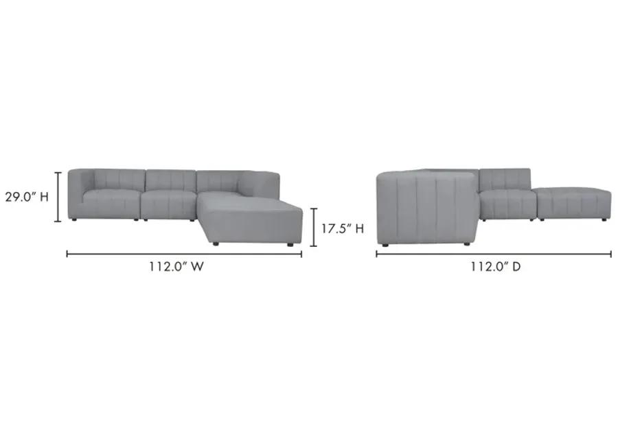 LYRIC DREAM MODULAR SECTIONAL RIGHT GREY