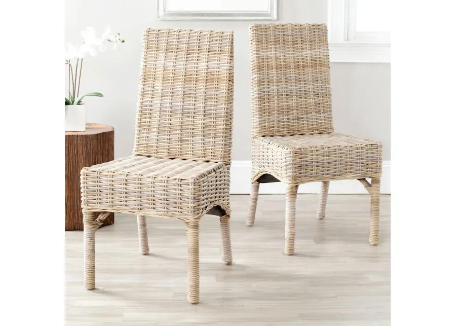 BEACON 18''H RATTAN SIDE CHAIR - Set of 2