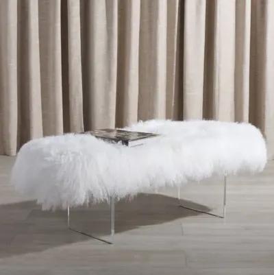 Lilliana Sheepskin Bench