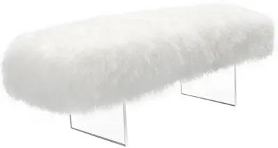 Lilliana Sheepskin Bench