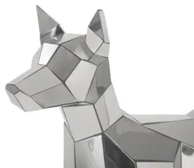 crazy cut dog, stainless steel, silver