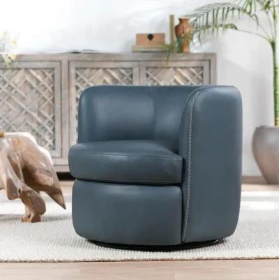 Bronson Swivel Accent Chair Blue MX