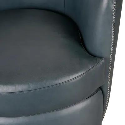 Bronson Swivel Accent Chair Blue MX