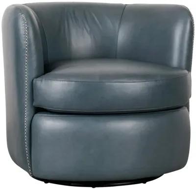 Bronson Swivel Accent Chair Blue MX