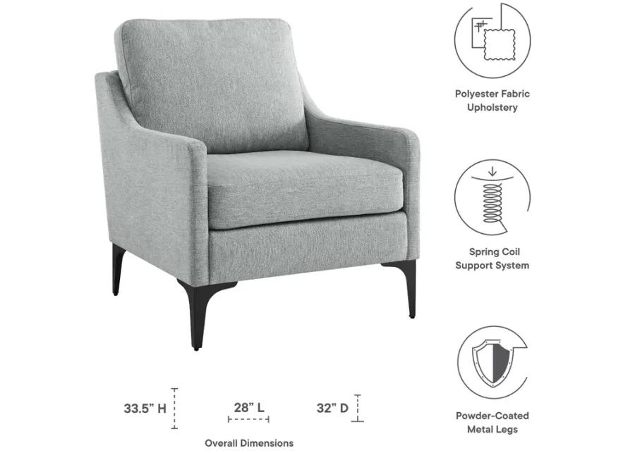 Corland Upholstered Fabric Armchair