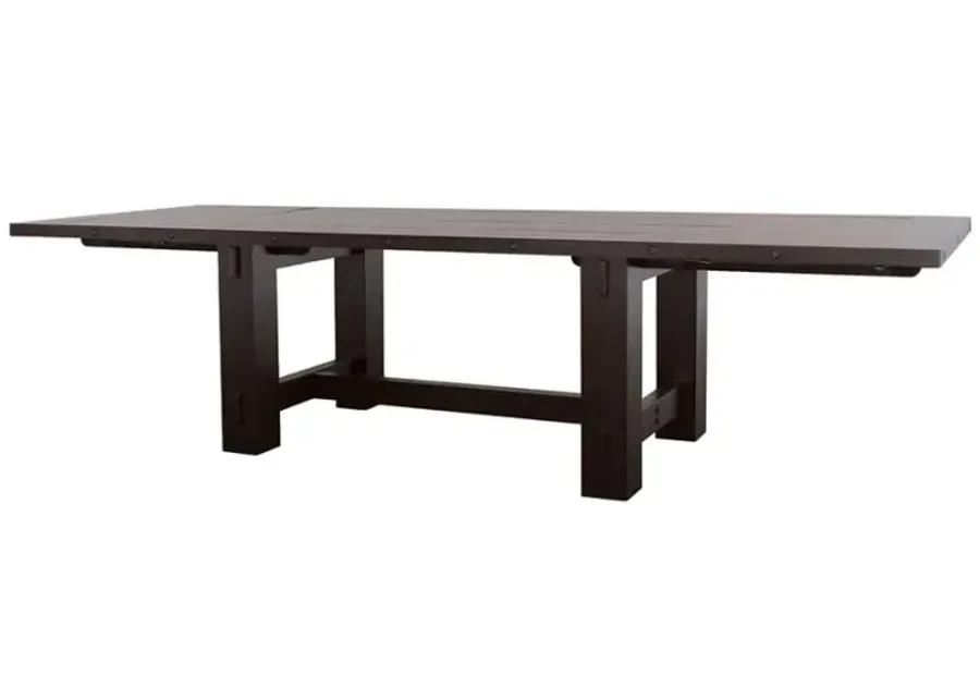 Calandra Rectangle Dining Table with Extension Leaf Vintage Java