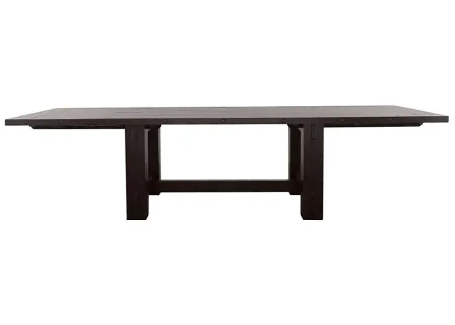 Calandra Rectangle Dining Table with Extension Leaf Vintage Java