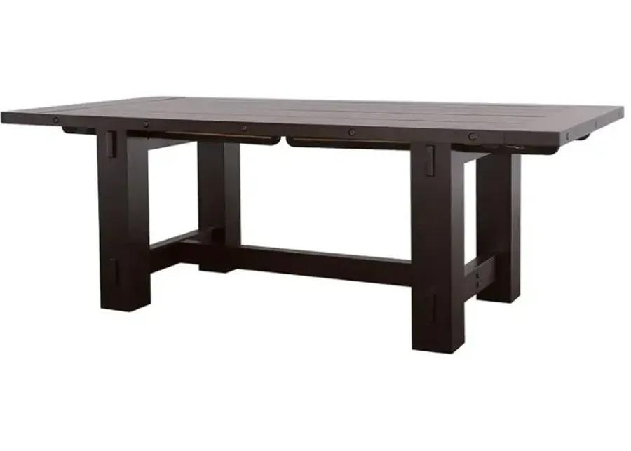 Calandra Rectangle Dining Table with Extension Leaf Vintage Java