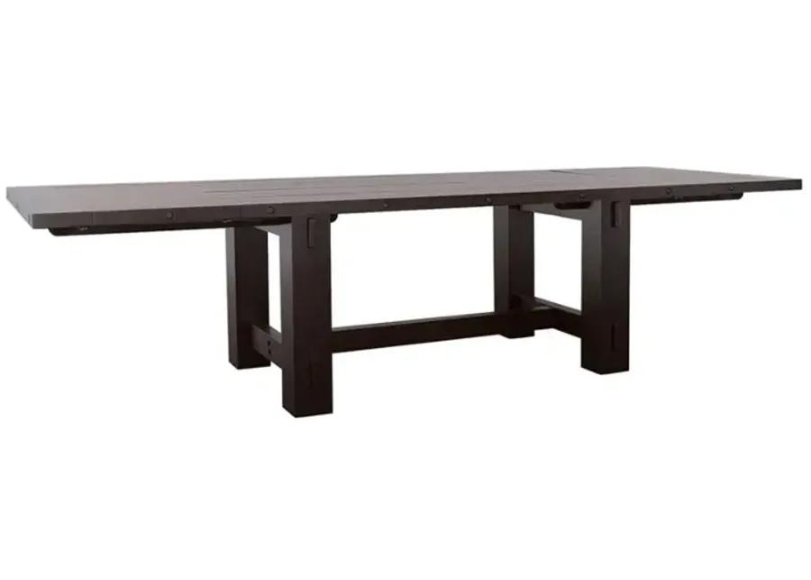 Calandra Rectangle Dining Table with Extension Leaf Vintage Java