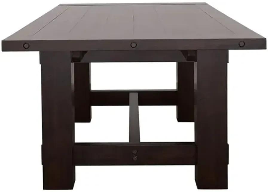 Calandra Rectangle Dining Table with Extension Leaf Vintage Java