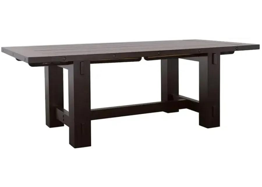 Calandra Rectangle Dining Table with Extension Leaf Vintage Java