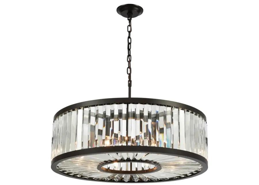 Palacial 28" Wide 9-Light Chandelier - Oil Rubbed Bronze