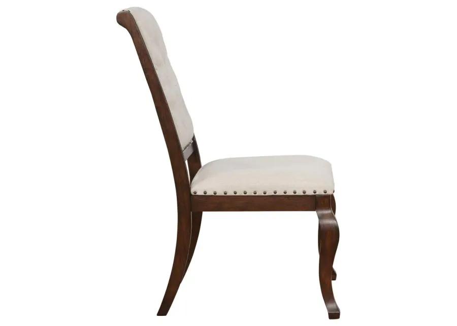 Brockway Tufted Dining Chairs Cream and Antique Java (Set of 2)