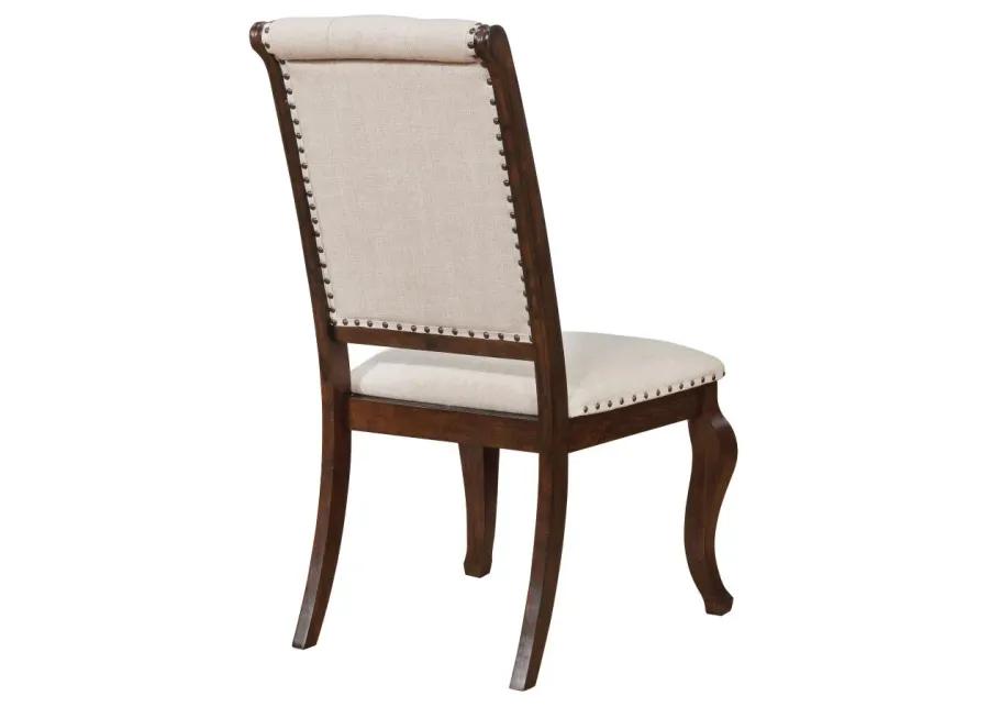 Brockway Tufted Dining Chairs Cream and Antique Java (Set of 2)