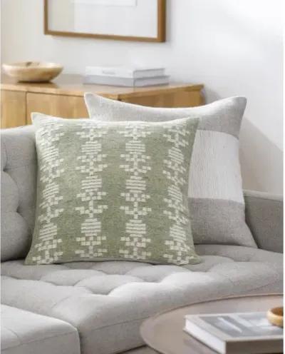 Elara EAR-003 18"L x 18"W Accent Pillow  - Down Insert